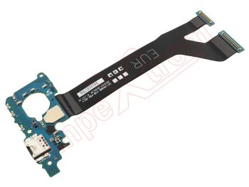 Service Pack Auxiliary plate flex with microphone and USB type C charging connector for Samsung Galaxy A90 5G, SM-A908